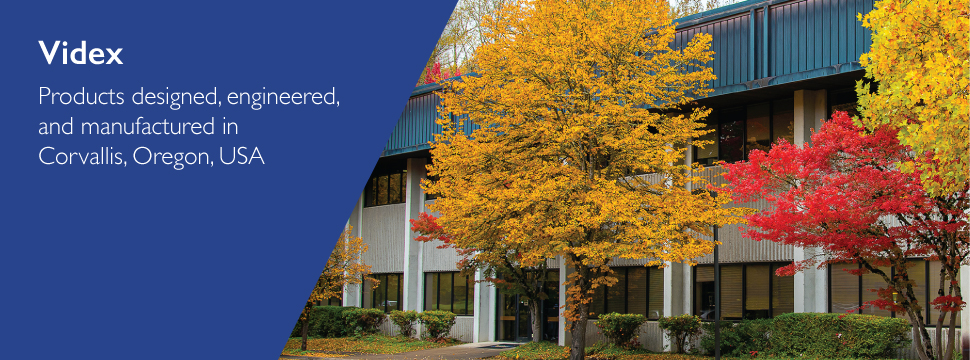 Videx - Products designed, engineered, and manufactured in Corvallis, Oregon USA