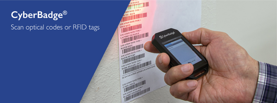 CyberBadge® - Scan optical codes or RFID tags